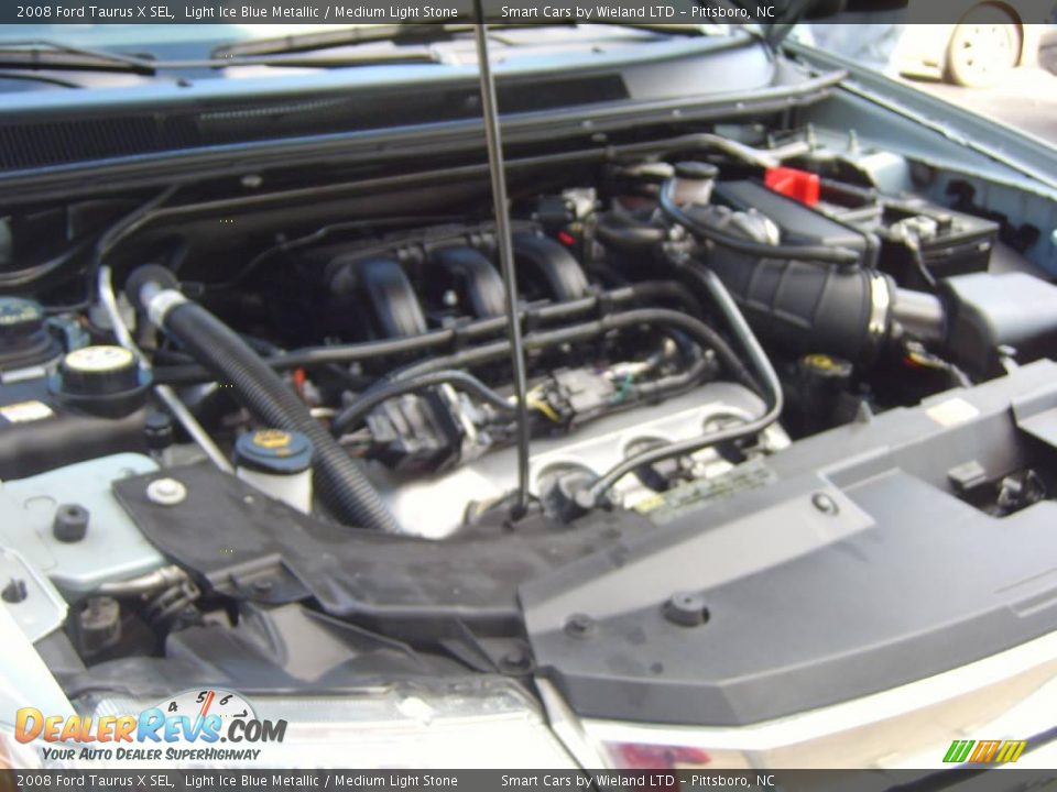 2008 Ford Taurus X SEL Light Ice Blue Metallic / Medium Light Stone Photo #27