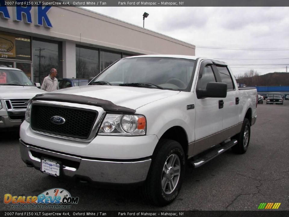 2007 Ford F150 XLT SuperCrew 4x4 Oxford White / Tan Photo #1