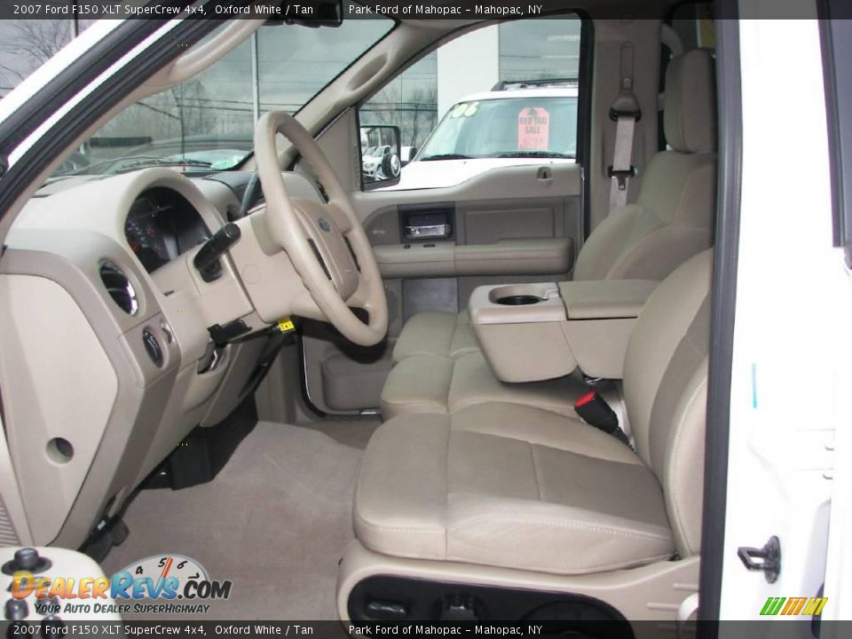 2007 Ford F150 XLT SuperCrew 4x4 Oxford White / Tan Photo #5