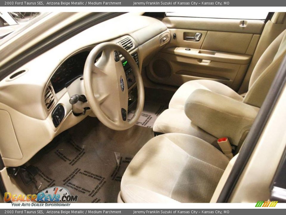 2003 Ford Taurus SES Arizona Beige Metallic / Medium Parchment Photo #7