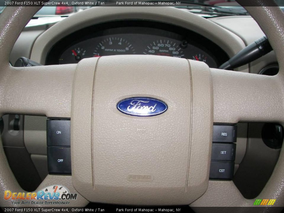2007 Ford F150 XLT SuperCrew 4x4 Oxford White / Tan Photo #14