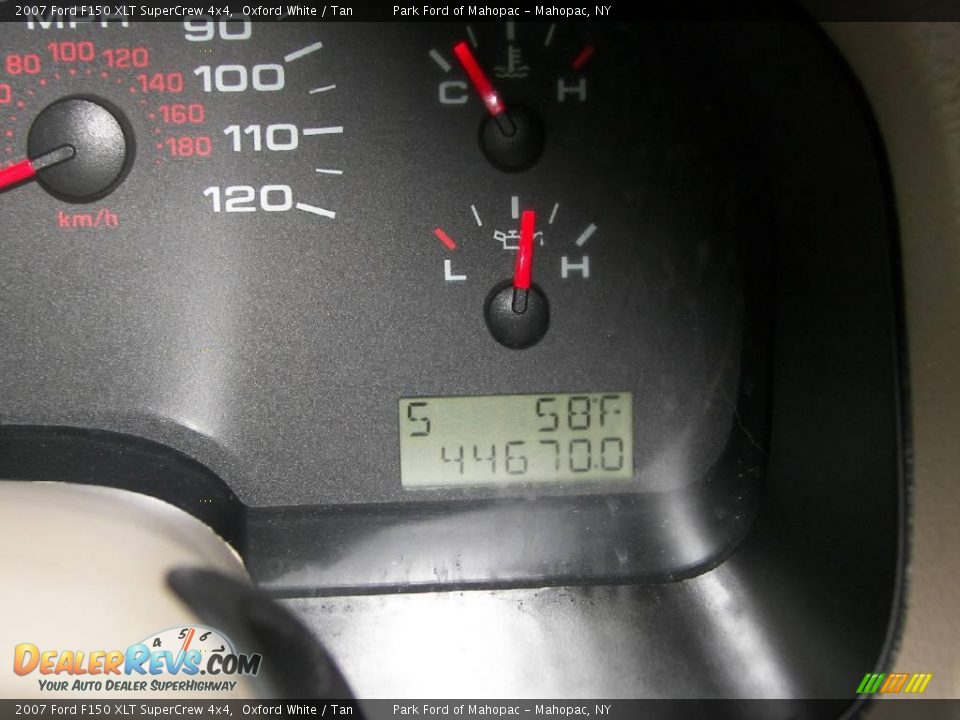 2007 Ford F150 XLT SuperCrew 4x4 Oxford White / Tan Photo #15