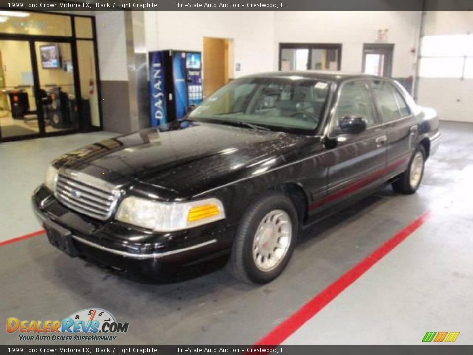 1999 Ford Crown Victoria LX Black / Light Graphite Photo #1