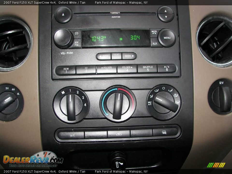 2007 Ford F150 XLT SuperCrew 4x4 Oxford White / Tan Photo #18