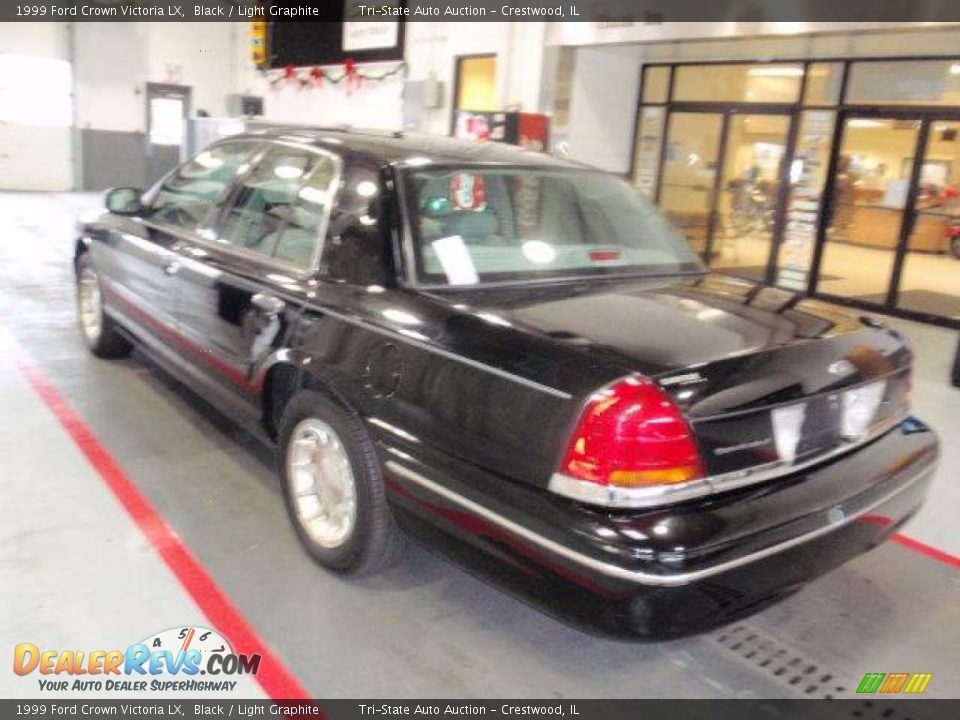 1999 Ford Crown Victoria LX Black / Light Graphite Photo #5