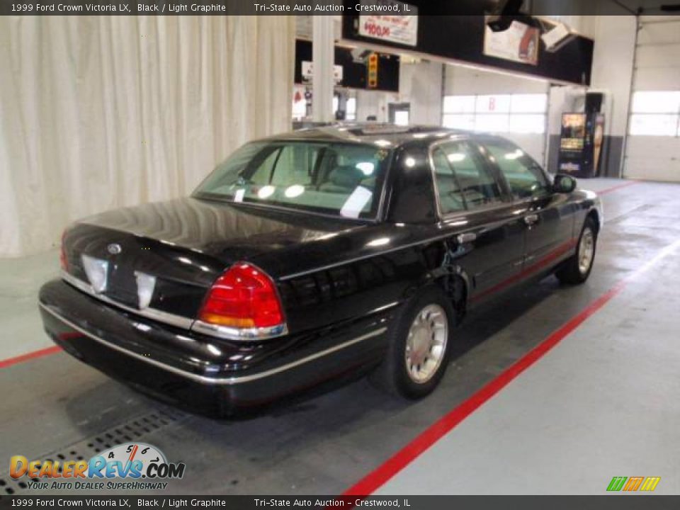 1999 Ford Crown Victoria LX Black / Light Graphite Photo #6