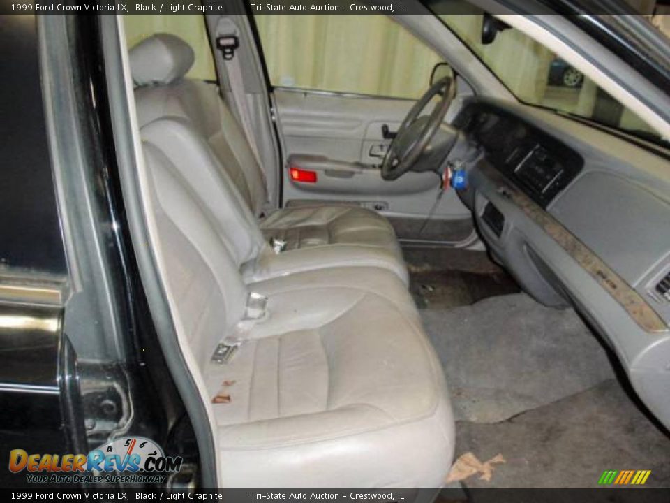 1999 Ford Crown Victoria LX Black / Light Graphite Photo #7