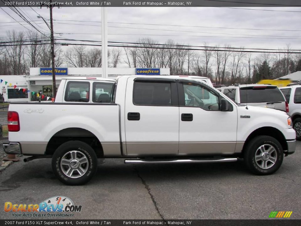 2007 Ford F150 XLT SuperCrew 4x4 Oxford White / Tan Photo #21