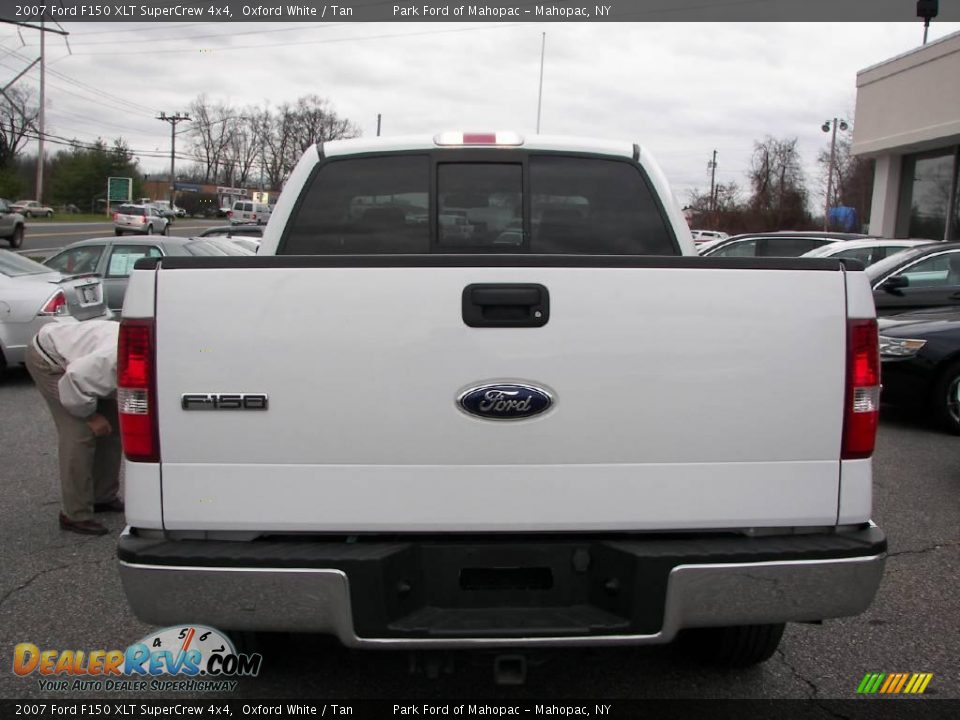 2007 Ford F150 XLT SuperCrew 4x4 Oxford White / Tan Photo #23