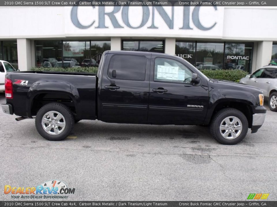 2010 GMC Sierra 1500 SLT Crew Cab 4x4 Carbon Black Metallic / Dark Titanium/Light Titanium Photo #1
