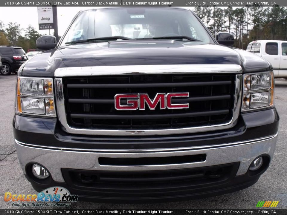 2010 GMC Sierra 1500 SLT Crew Cab 4x4 Carbon Black Metallic / Dark Titanium/Light Titanium Photo #3