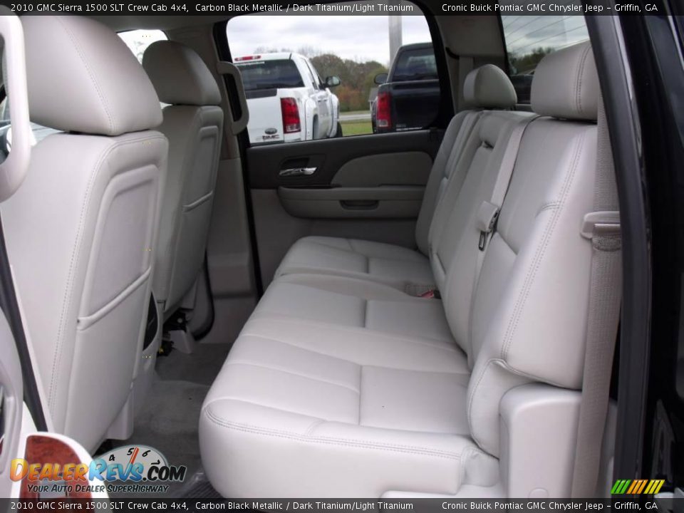 2010 GMC Sierra 1500 SLT Crew Cab 4x4 Carbon Black Metallic / Dark Titanium/Light Titanium Photo #14