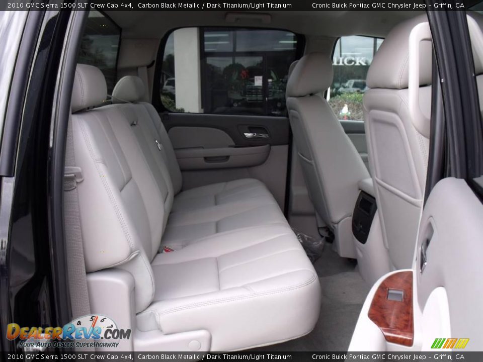 2010 GMC Sierra 1500 SLT Crew Cab 4x4 Carbon Black Metallic / Dark Titanium/Light Titanium Photo #16