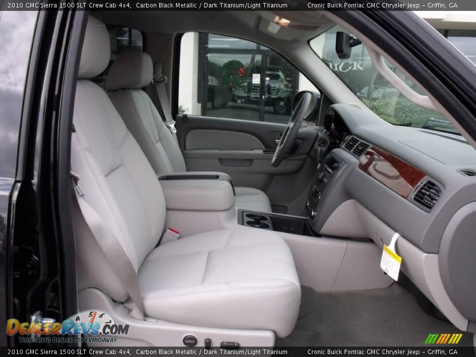 2010 GMC Sierra 1500 SLT Crew Cab 4x4 Carbon Black Metallic / Dark Titanium/Light Titanium Photo #17