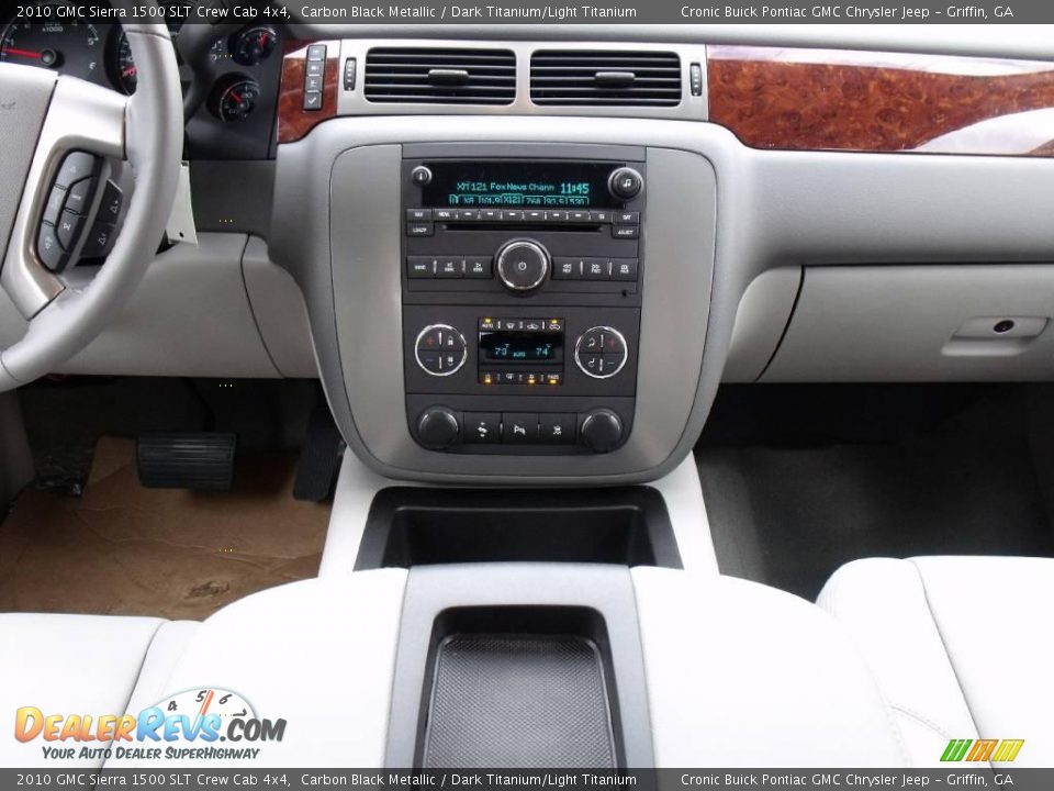 2010 GMC Sierra 1500 SLT Crew Cab 4x4 Carbon Black Metallic / Dark Titanium/Light Titanium Photo #18