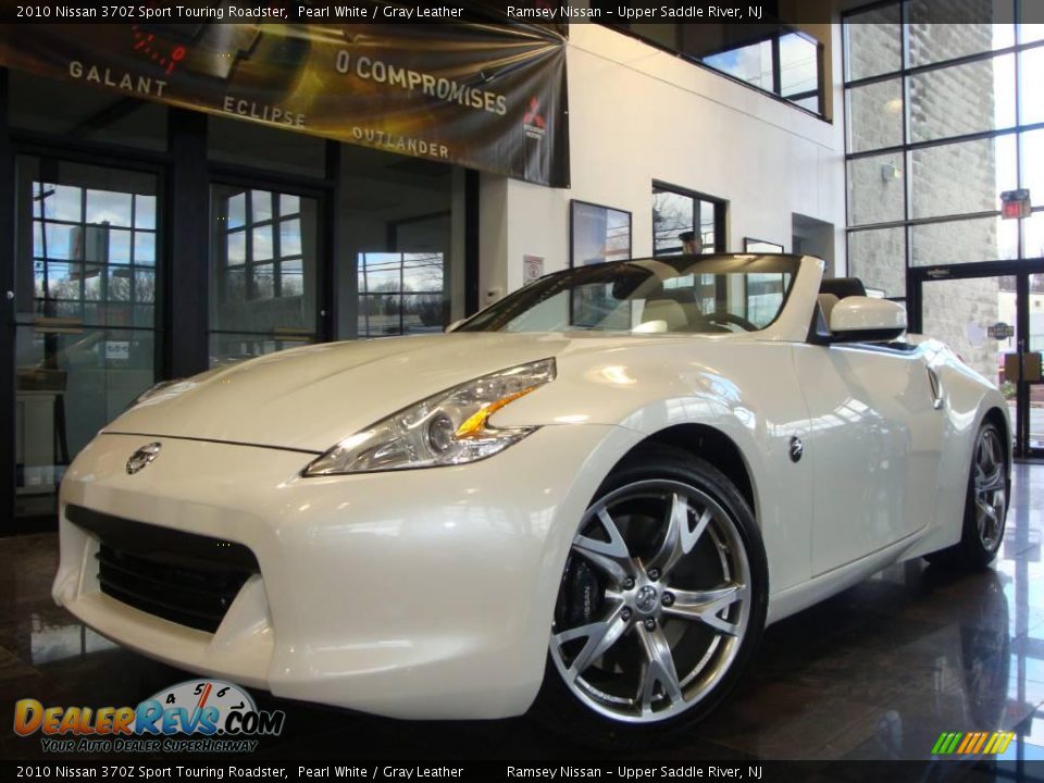 2010 Nissan 370Z Sport Touring Roadster Pearl White / Gray Leather Photo #1