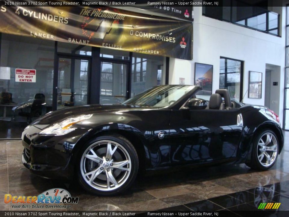 2010 Nissan 370Z Sport Touring Roadster Magnetic Black / Black Leather Photo #4