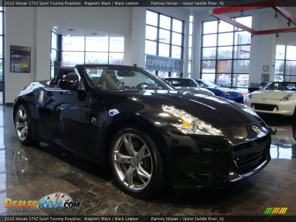 2010 Nissan 370Z Sport Touring Roadster Magnetic Black / Black Leather Photo #11