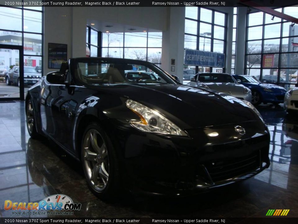 2010 Nissan 370Z Sport Touring Roadster Magnetic Black / Black Leather Photo #12