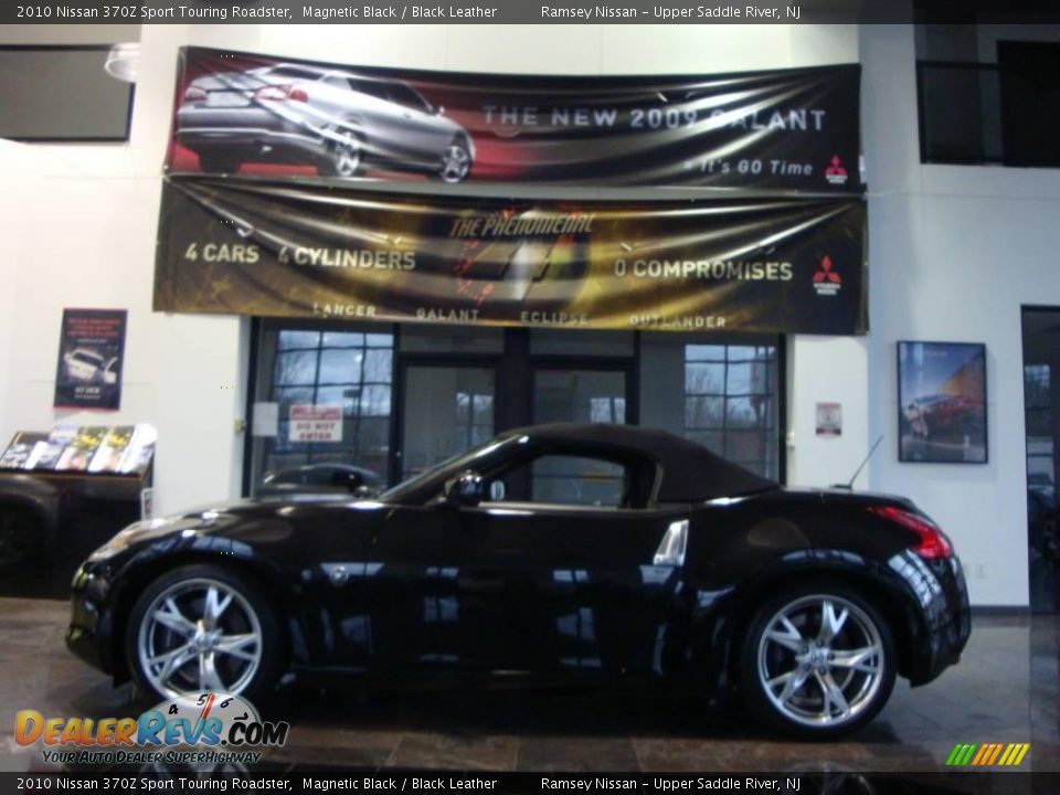 2010 Nissan 370Z Sport Touring Roadster Magnetic Black / Black Leather Photo #25
