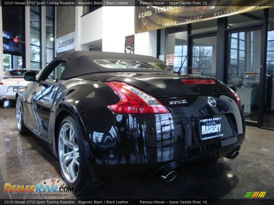2010 Nissan 370Z Sport Touring Roadster Magnetic Black / Black Leather Photo #27