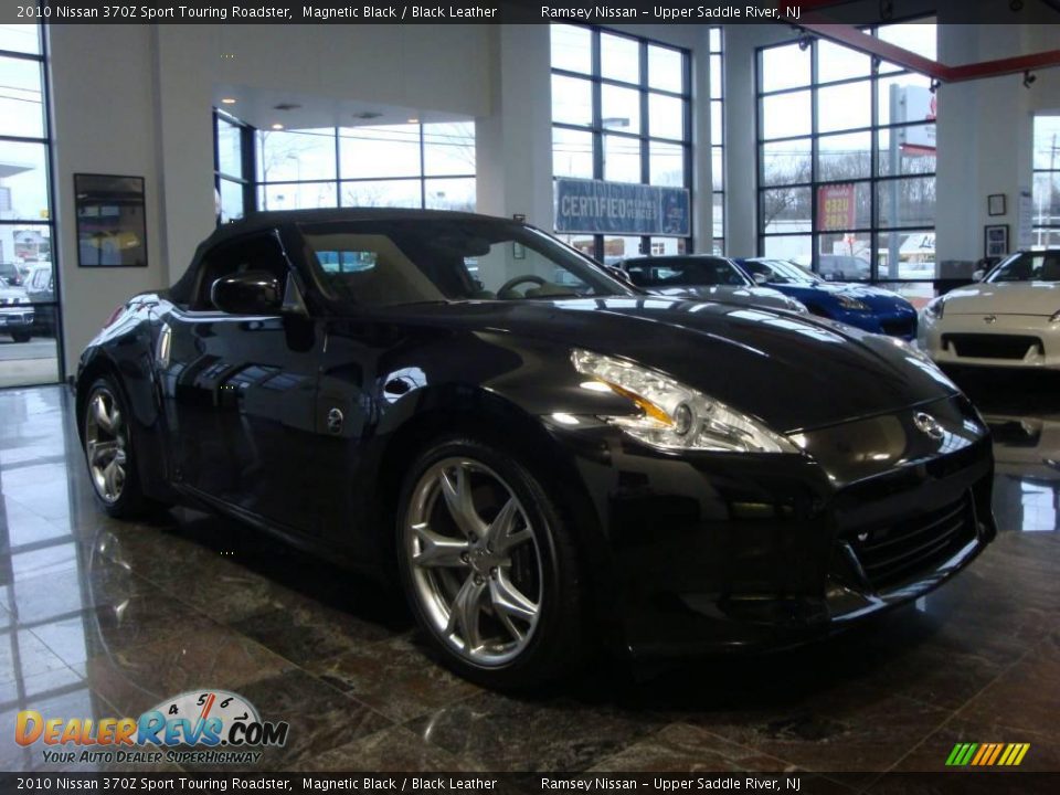 2010 Nissan 370Z Sport Touring Roadster Magnetic Black / Black Leather Photo #30