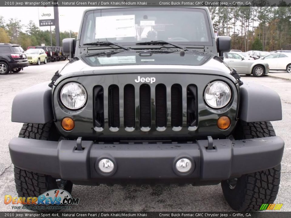 2010 Jeep Wrangler Sport 4x4 Natural Green Pearl / Dark Khaki/Medium Khaki Photo #3