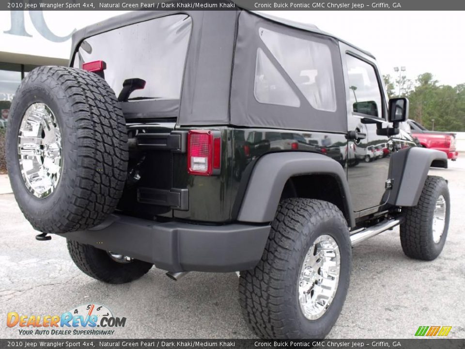 2010 Jeep Wrangler Sport 4x4 Natural Green Pearl / Dark Khaki/Medium Khaki Photo #8