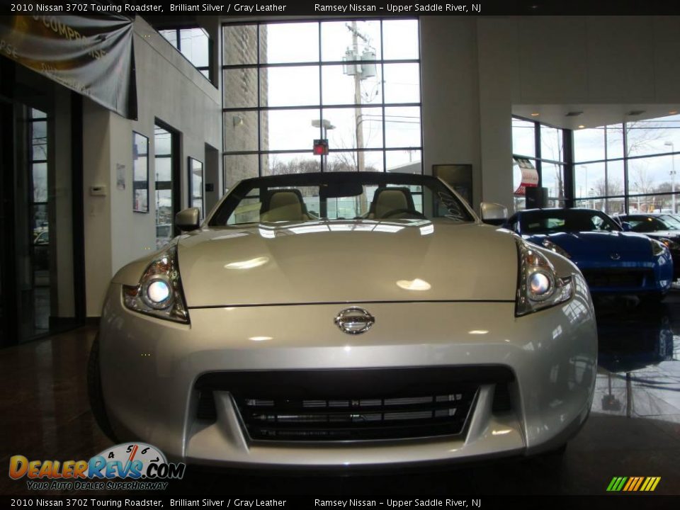 2010 Nissan 370Z Touring Roadster Brilliant Silver / Gray Leather Photo #2