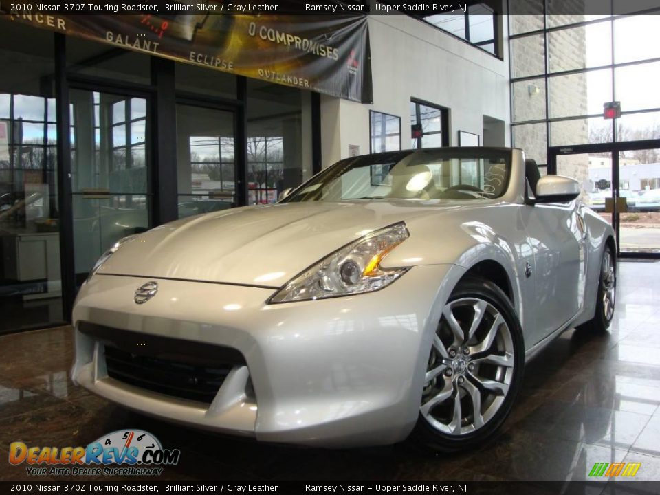 2010 Nissan 370Z Touring Roadster Brilliant Silver / Gray Leather Photo #3