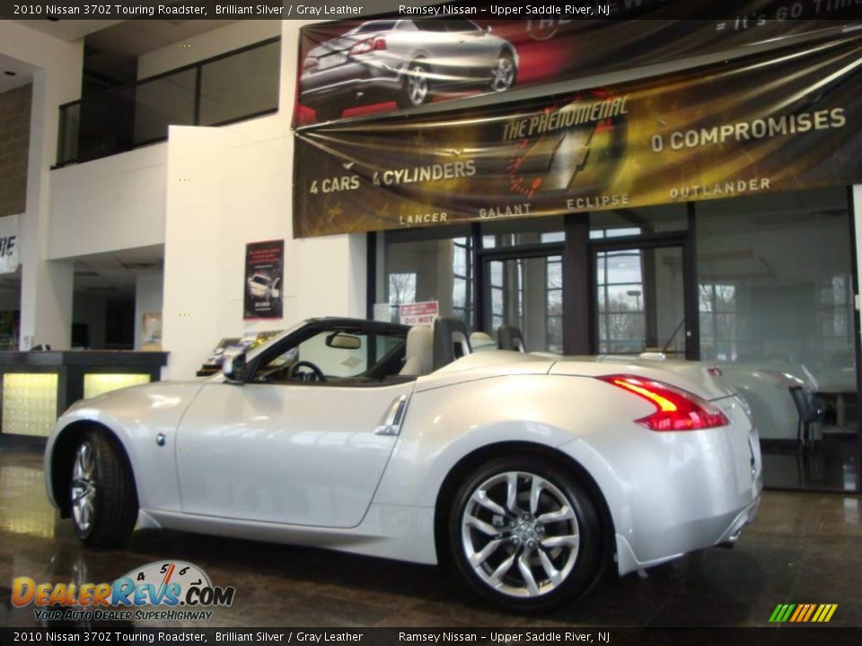 2010 Nissan 370Z Touring Roadster Brilliant Silver / Gray Leather Photo #6