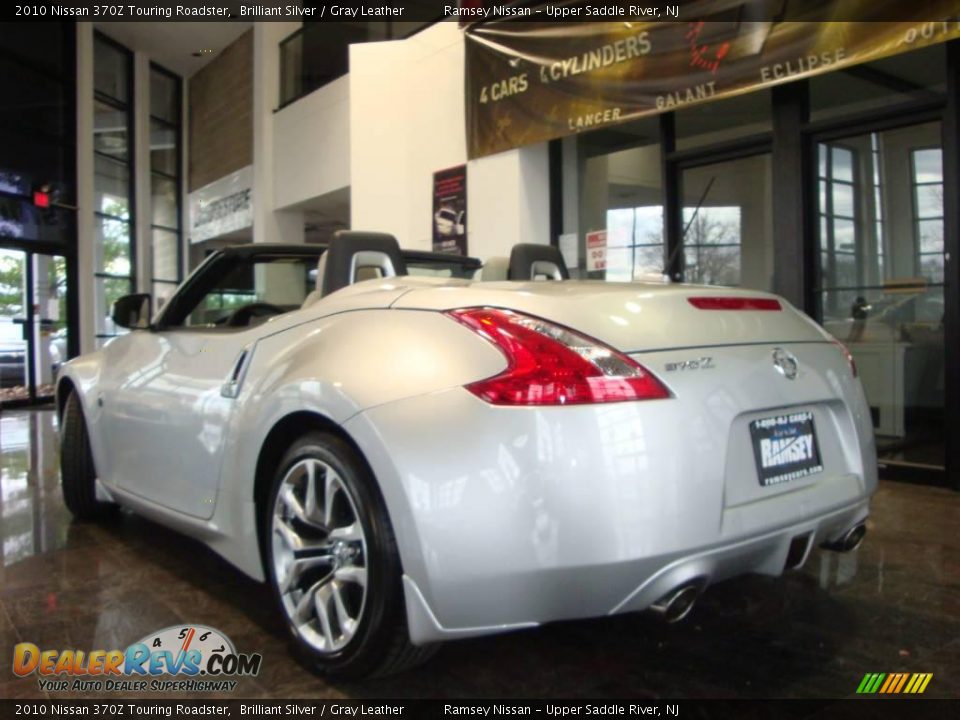 2010 Nissan 370Z Touring Roadster Brilliant Silver / Gray Leather Photo #7