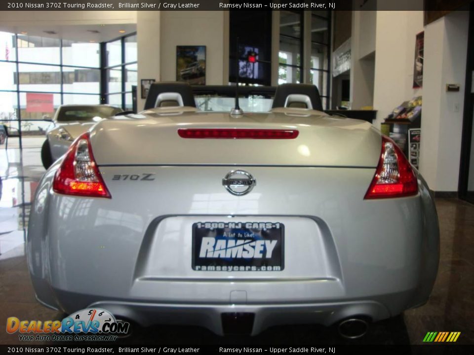 2010 Nissan 370Z Touring Roadster Brilliant Silver / Gray Leather Photo #8
