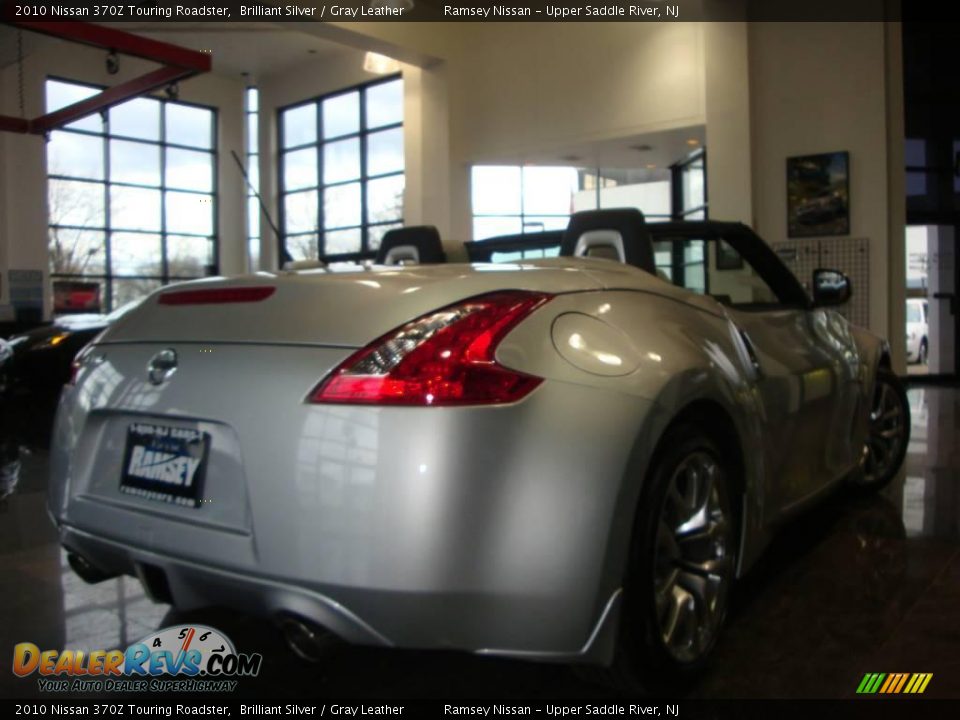 2010 Nissan 370Z Touring Roadster Brilliant Silver / Gray Leather Photo #9