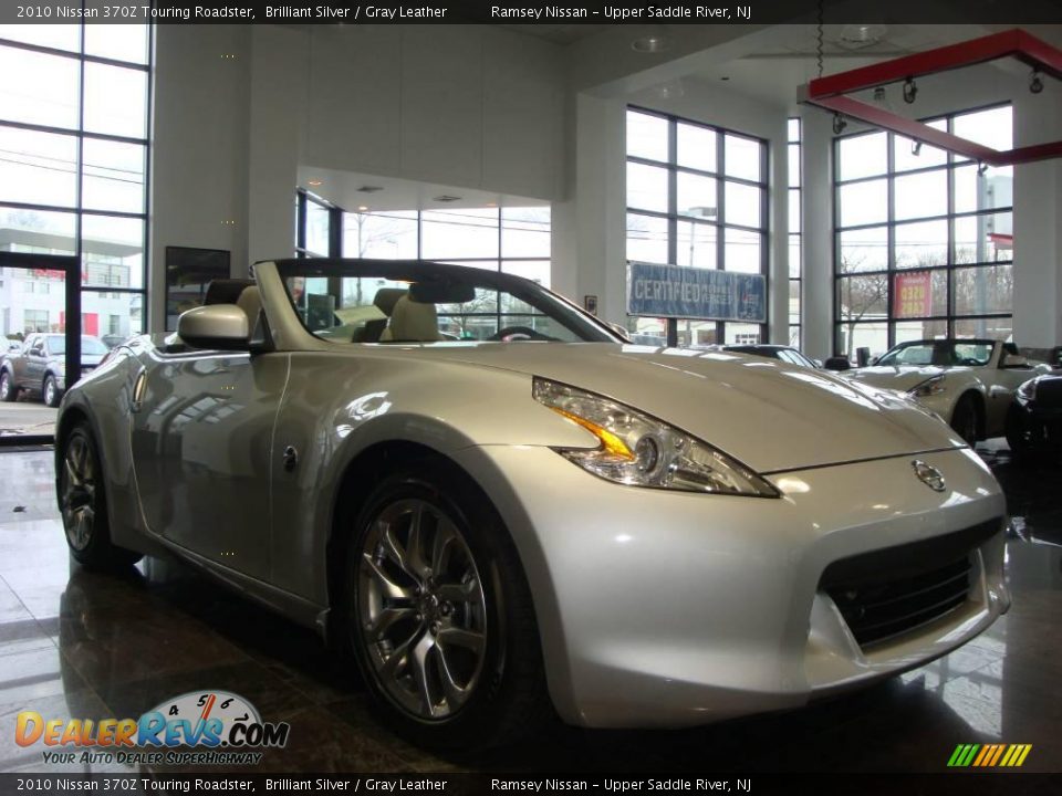 2010 Nissan 370Z Touring Roadster Brilliant Silver / Gray Leather Photo #10