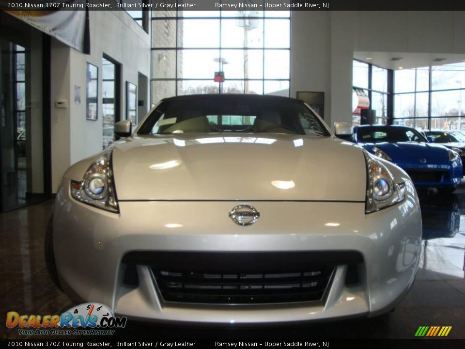 2010 Nissan 370Z Touring Roadster Brilliant Silver / Gray Leather Photo #11