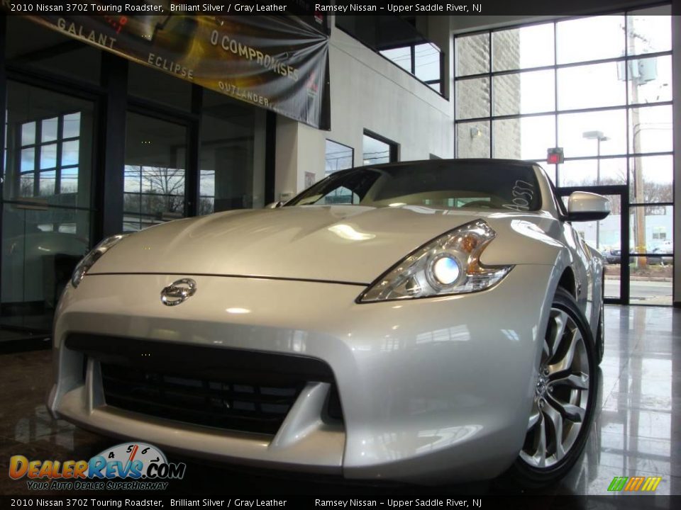 2010 Nissan 370Z Touring Roadster Brilliant Silver / Gray Leather Photo #12