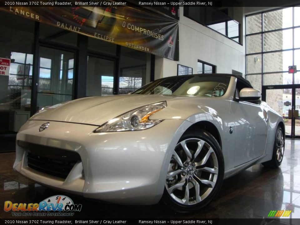2010 Nissan 370Z Touring Roadster Brilliant Silver / Gray Leather Photo #13