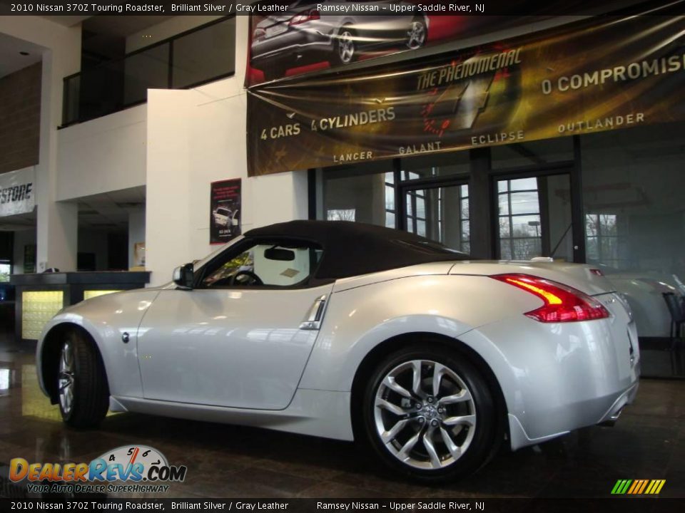 2010 Nissan 370Z Touring Roadster Brilliant Silver / Gray Leather Photo #16