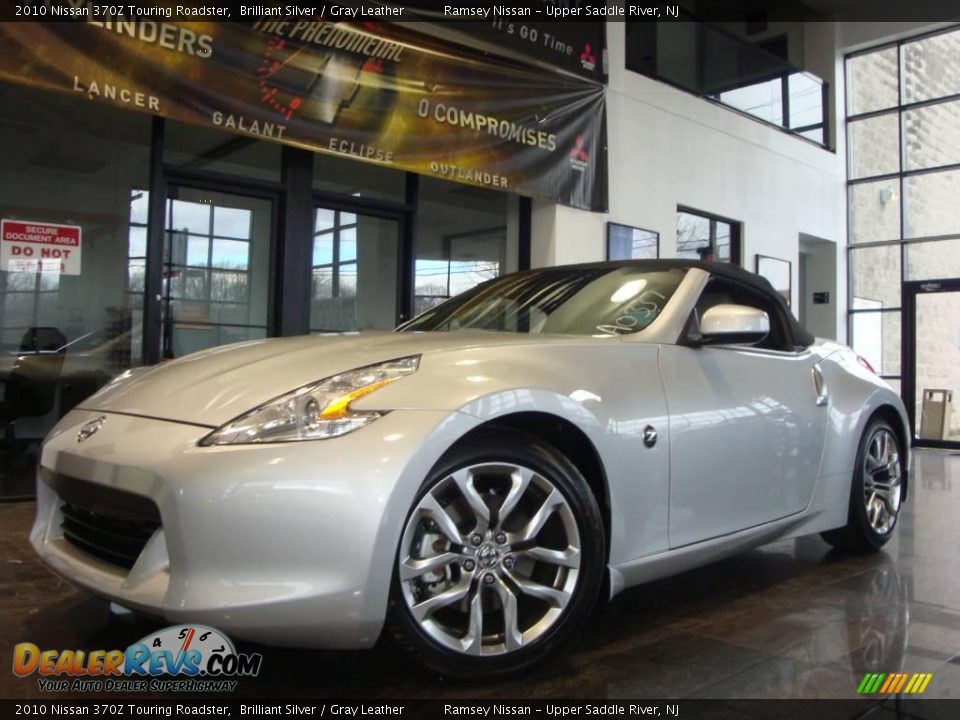 2010 Nissan 370Z Touring Roadster Brilliant Silver / Gray Leather Photo #17
