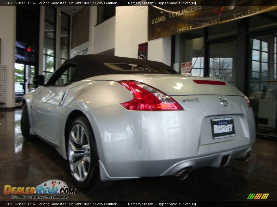 2010 Nissan 370Z Touring Roadster Brilliant Silver / Gray Leather Photo #18