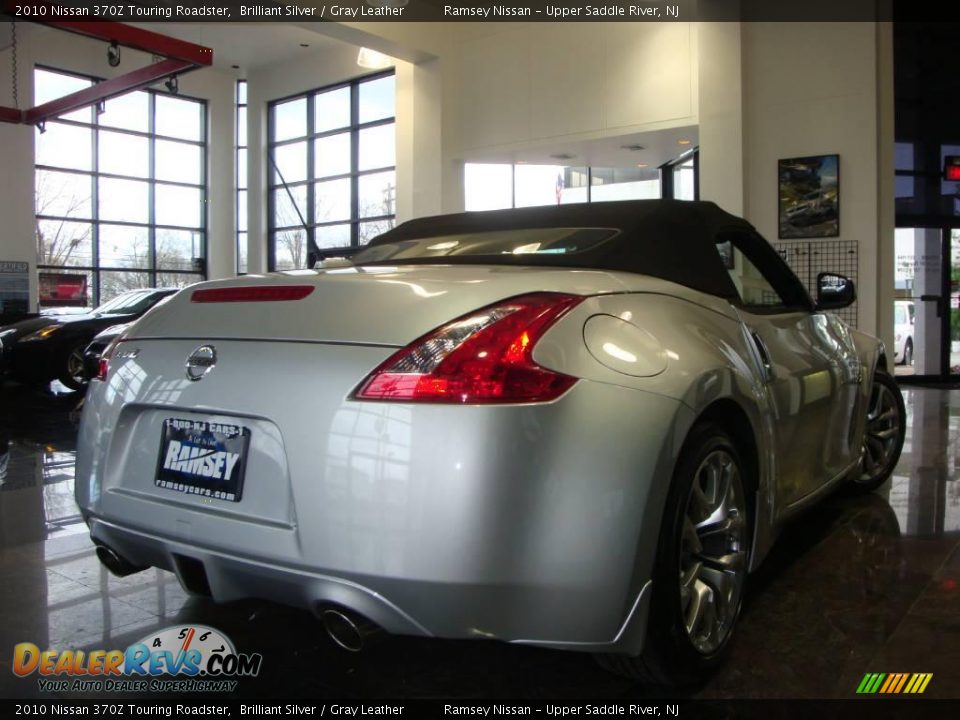 2010 Nissan 370Z Touring Roadster Brilliant Silver / Gray Leather Photo #20