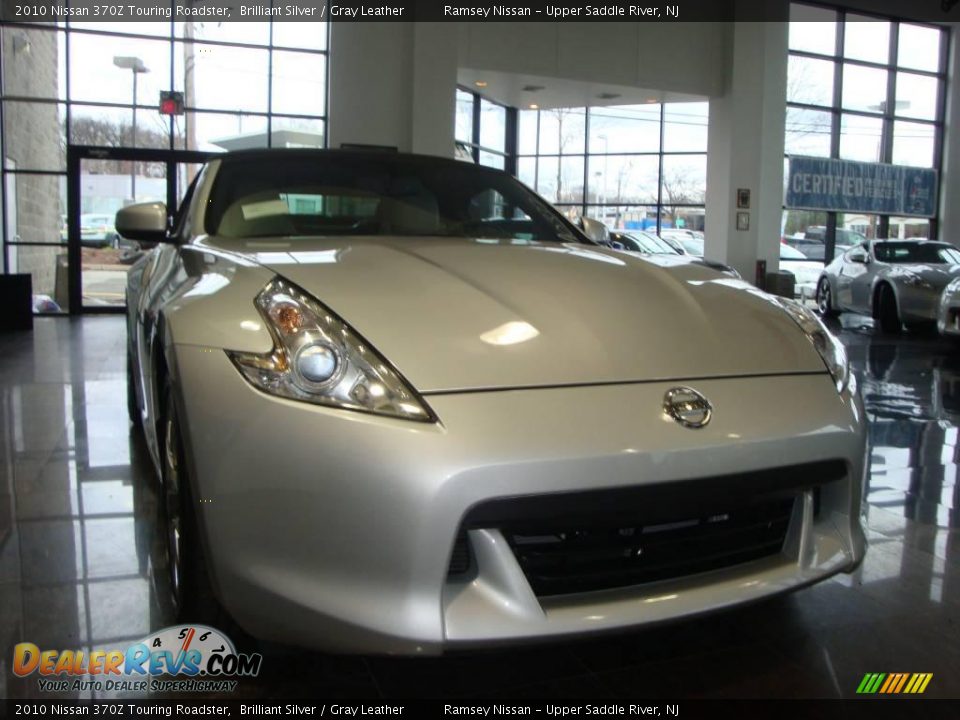 2010 Nissan 370Z Touring Roadster Brilliant Silver / Gray Leather Photo #21