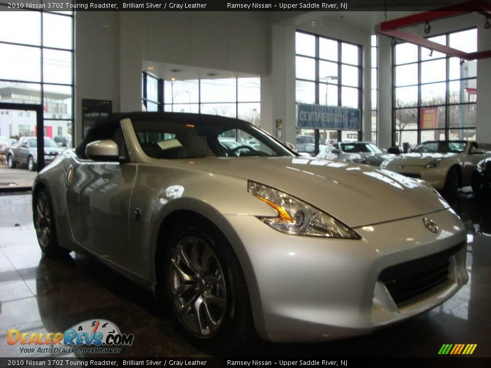 2010 Nissan 370Z Touring Roadster Brilliant Silver / Gray Leather Photo #22