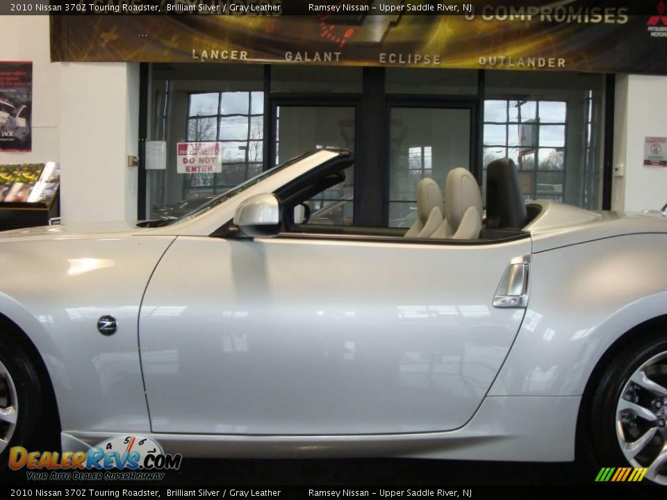 2010 Nissan 370Z Touring Roadster Brilliant Silver / Gray Leather Photo #25