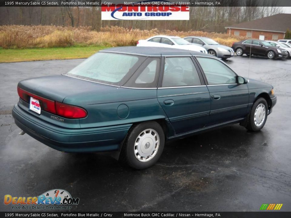 1995 Mercury Sable GS Sedan Portofino Blue Metallic / Grey Photo #2
