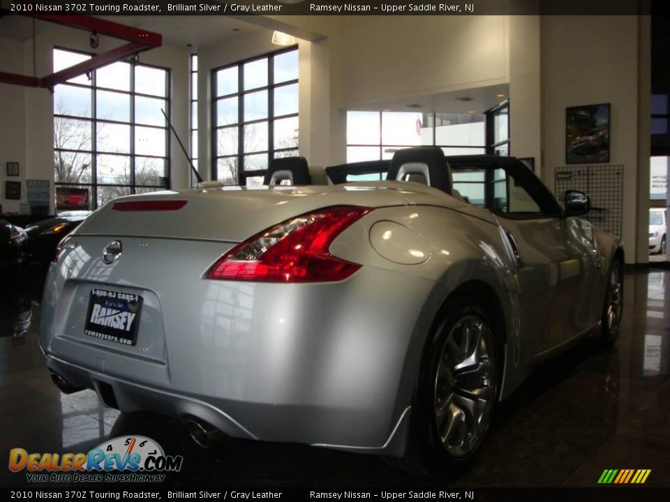 2010 Nissan 370Z Touring Roadster Brilliant Silver / Gray Leather Photo #28