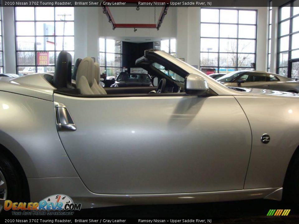 2010 Nissan 370Z Touring Roadster Brilliant Silver / Gray Leather Photo #29