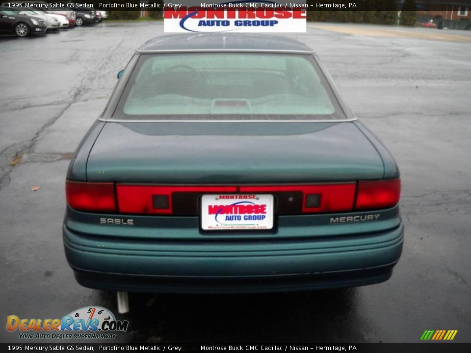 1995 Mercury Sable GS Sedan Portofino Blue Metallic / Grey Photo #4