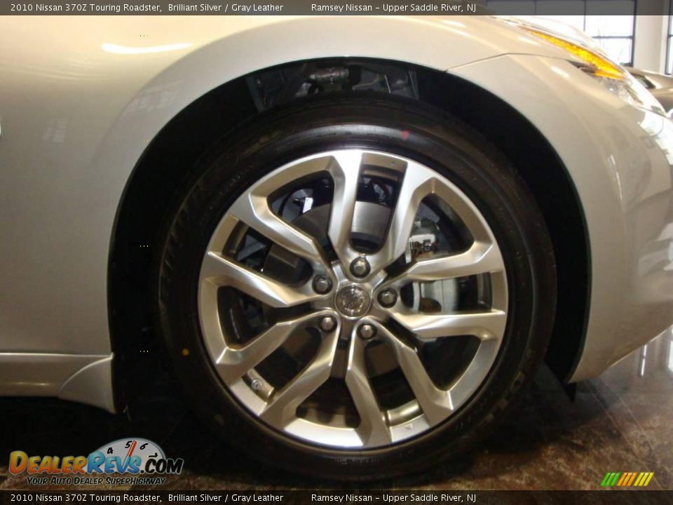 2010 Nissan 370Z Touring Roadster Brilliant Silver / Gray Leather Photo #34